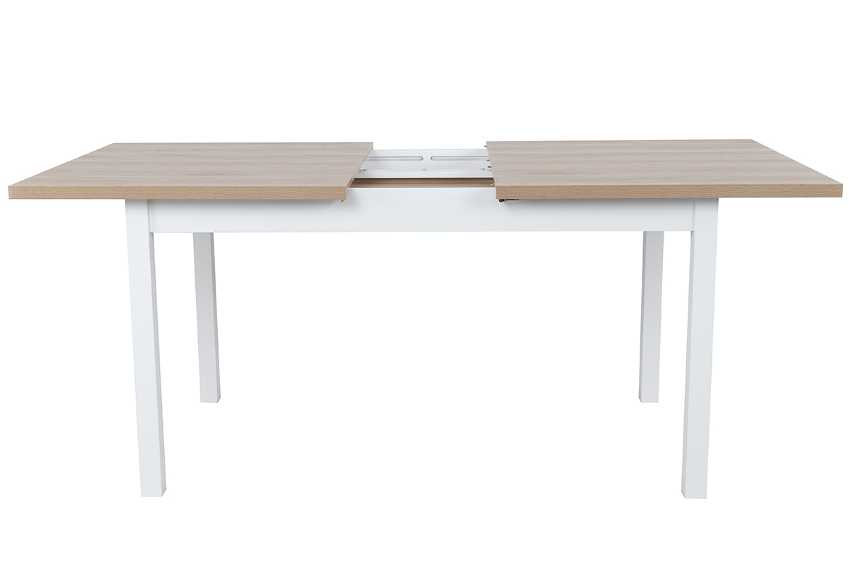 Απεικονίζεται το τραπέζι και ο τρόπος που ανοίγει για μεγαλύτερη επιφάνεια.